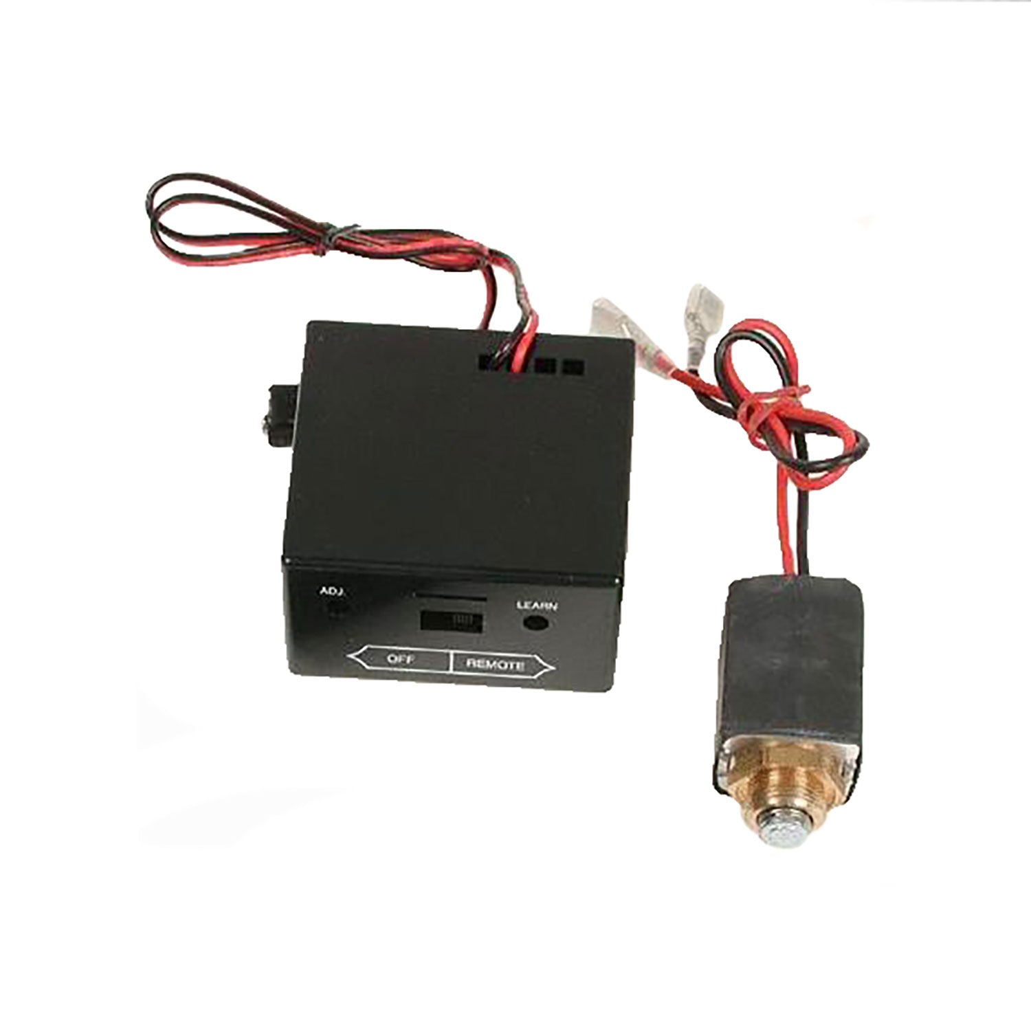 Wireless fireplace remote receiver kit, black control box with ON/OFF and REMOTE labels
