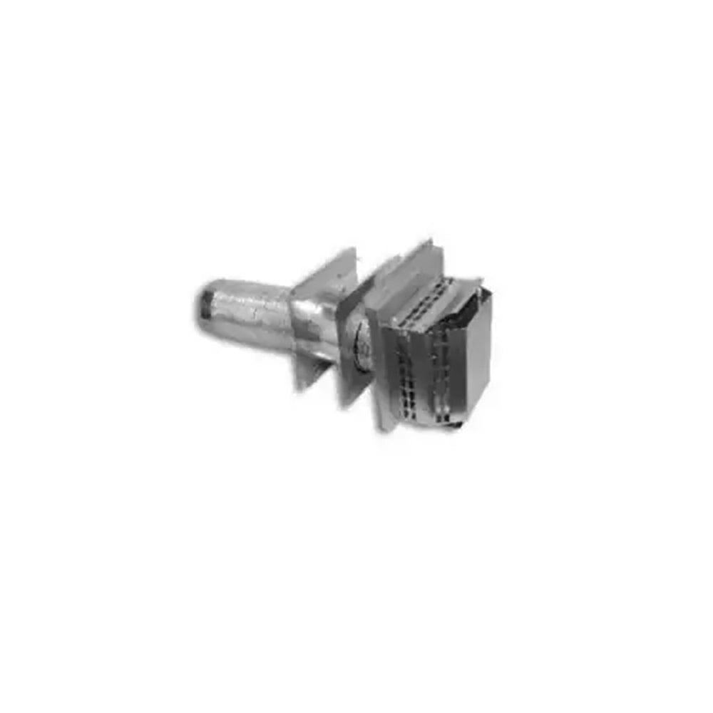 Metal horizontal flex termination kit with wall thimble and connector, 4x7-inch