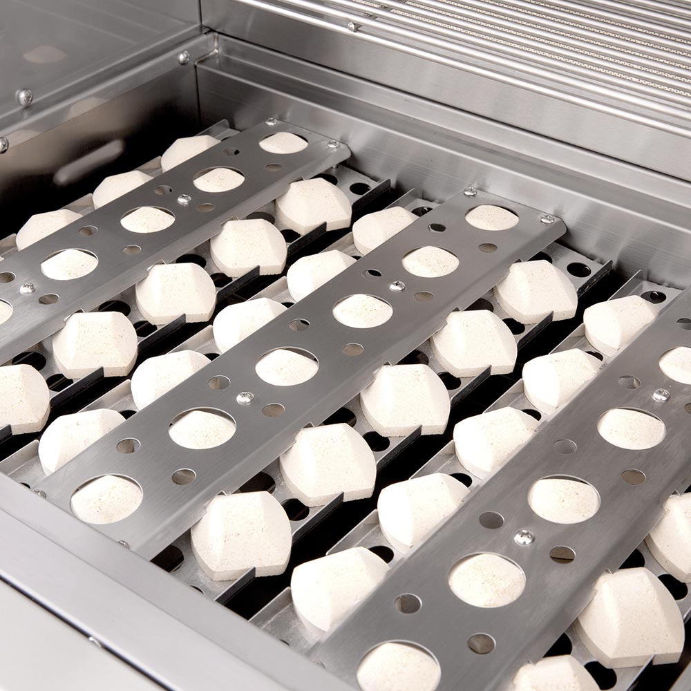 American Made Grills AMG-ENC36-CART Encore 36-Inch Dual Fuel Wood and Gas Grill with Infrared Searing Burner and Rotisserie Kit on Cart