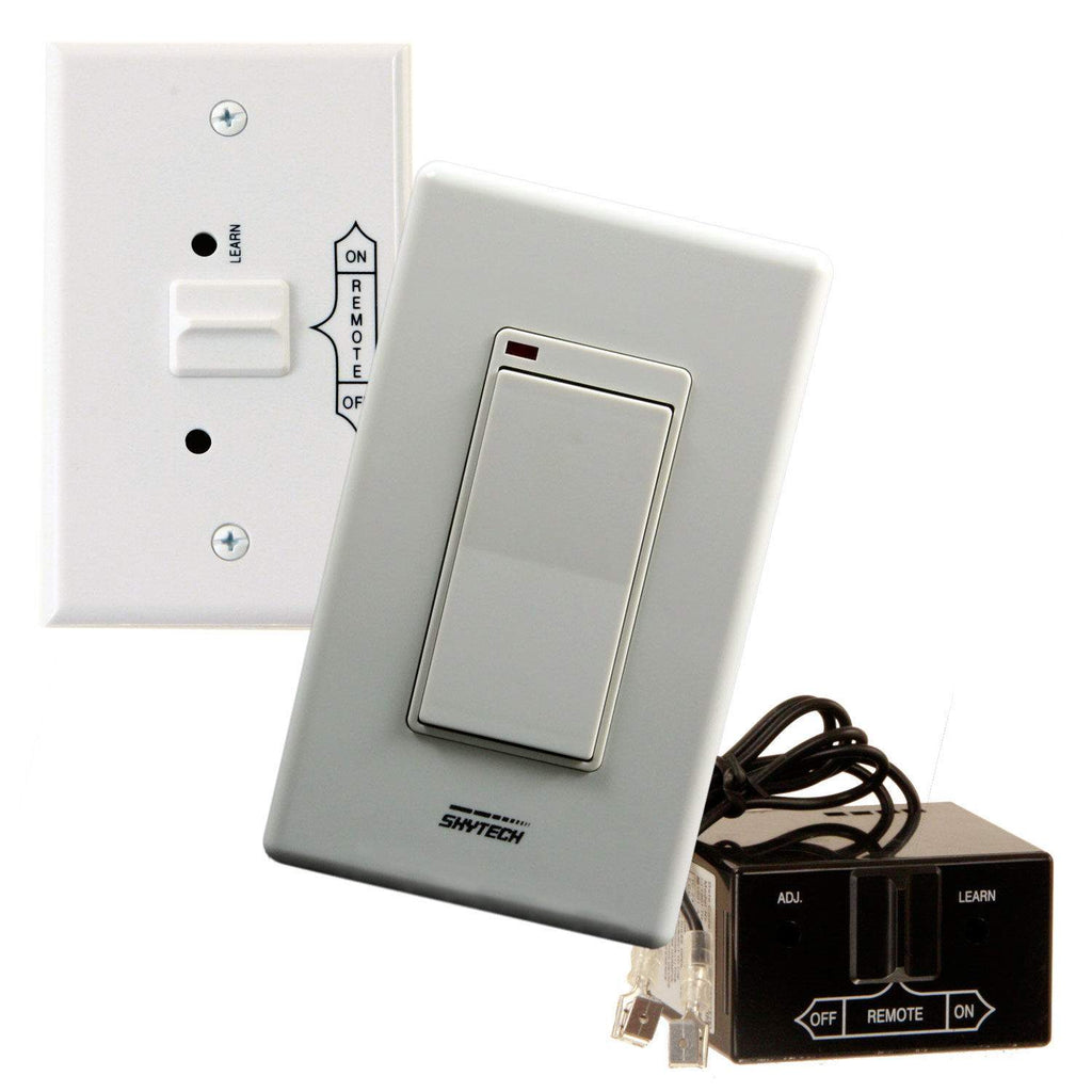 Wireless fireplace remote control with ON/OFF switch and remote button, gray faceplate