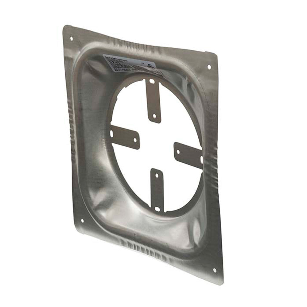 Steel ceiling firestop plate, circular opening with four tabs