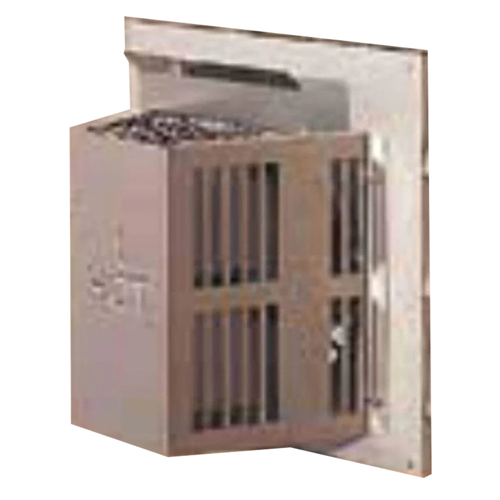 Horizontal trapezoid termination kit, metal panel with vent slots and cutouts