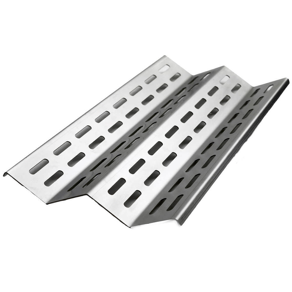 Stainless steel perforated vaporizer tray with slotted holes and angled ends