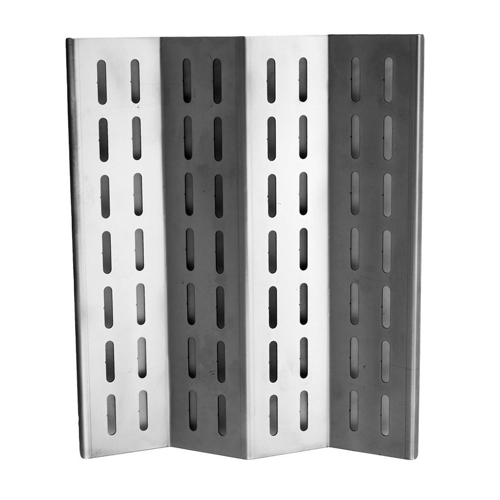 Stainless steel vaporizer/flavor tray, three-panel folding design with long vents