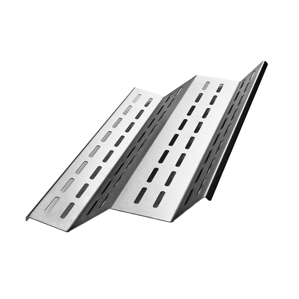 Stainless steel vaporizer/flavor tray with slotted holes and angled panels