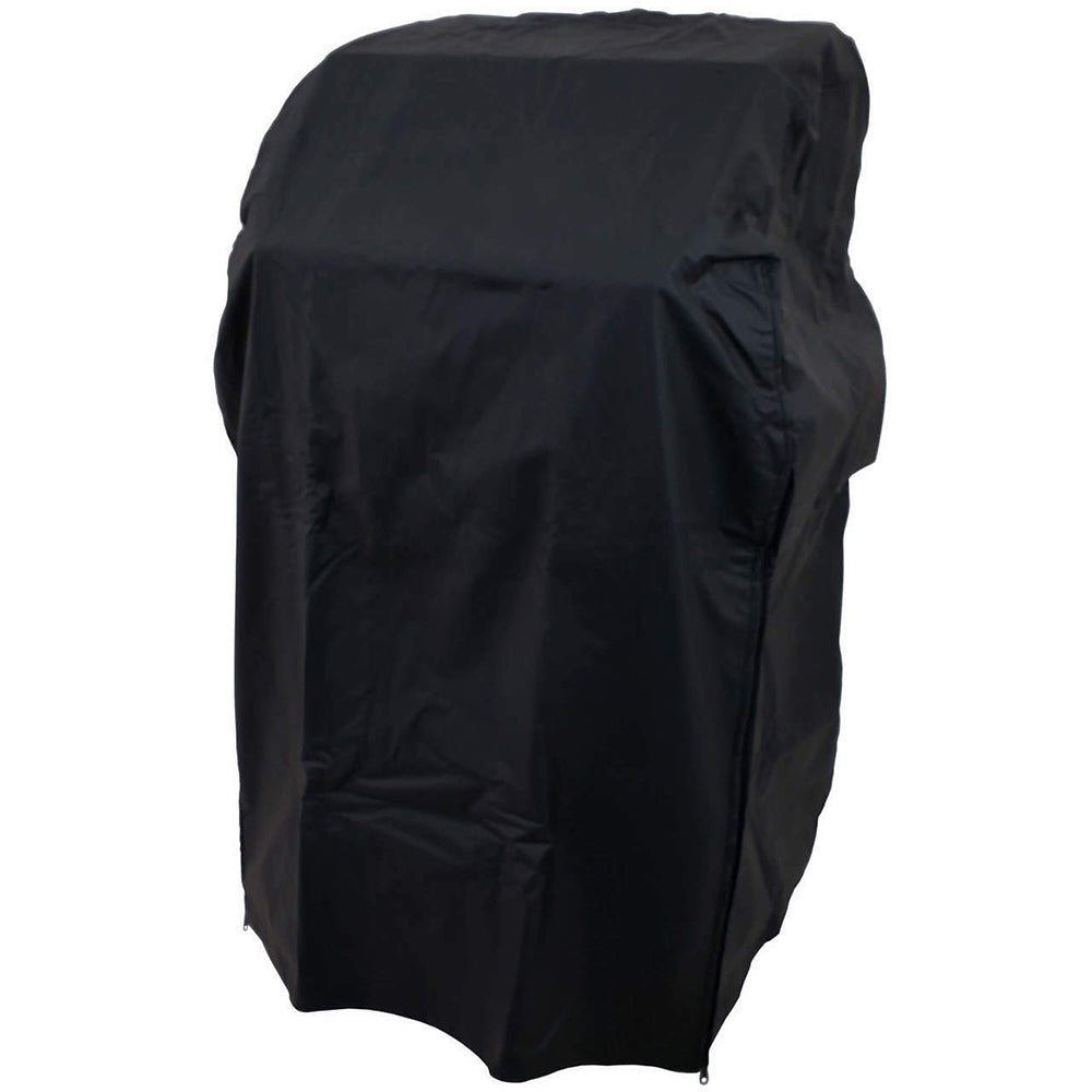 Solaire grill cover for 27-inch pedestal grill, black with cinch cord hem