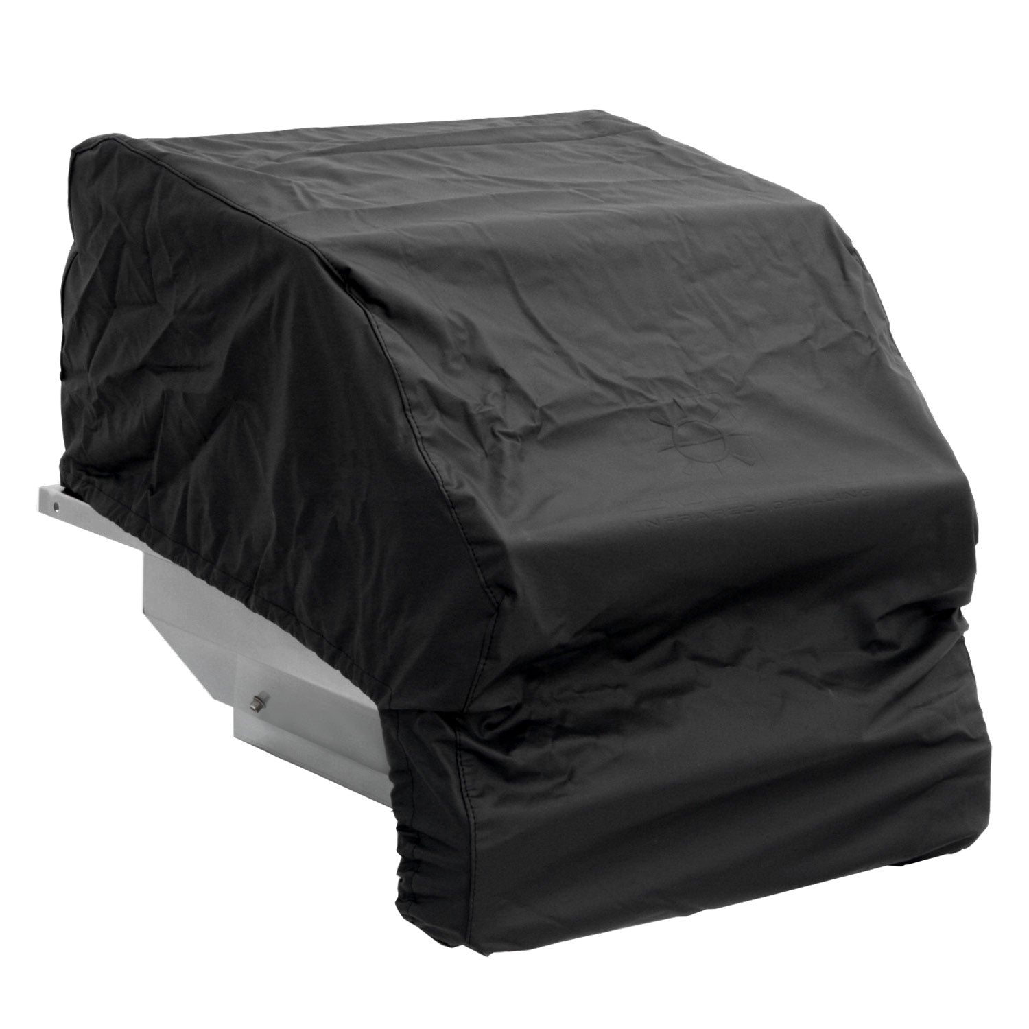 21-inch grill cover for built-in unit, dark fabric with elasticized bottom