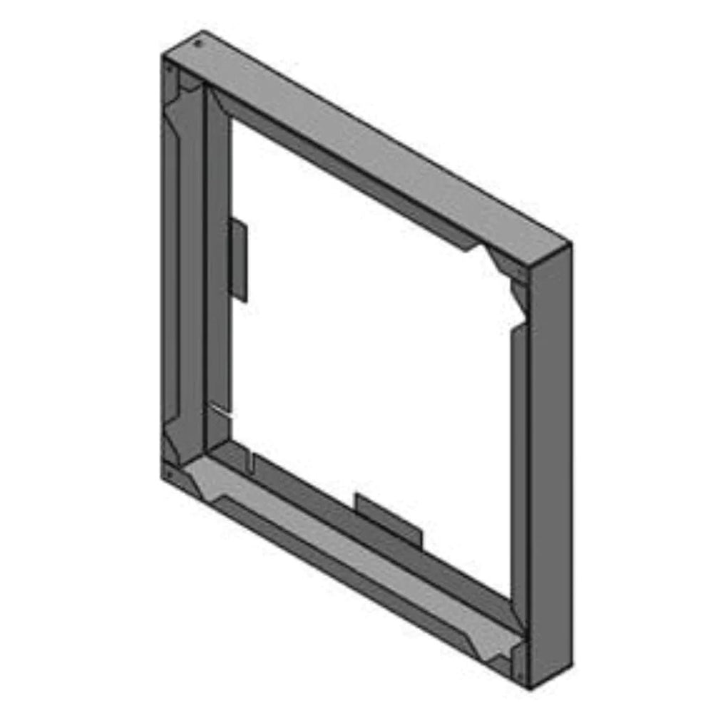 Gray metal stand-off frame for 5x8 in Silhouette terminal, with side mounting supports