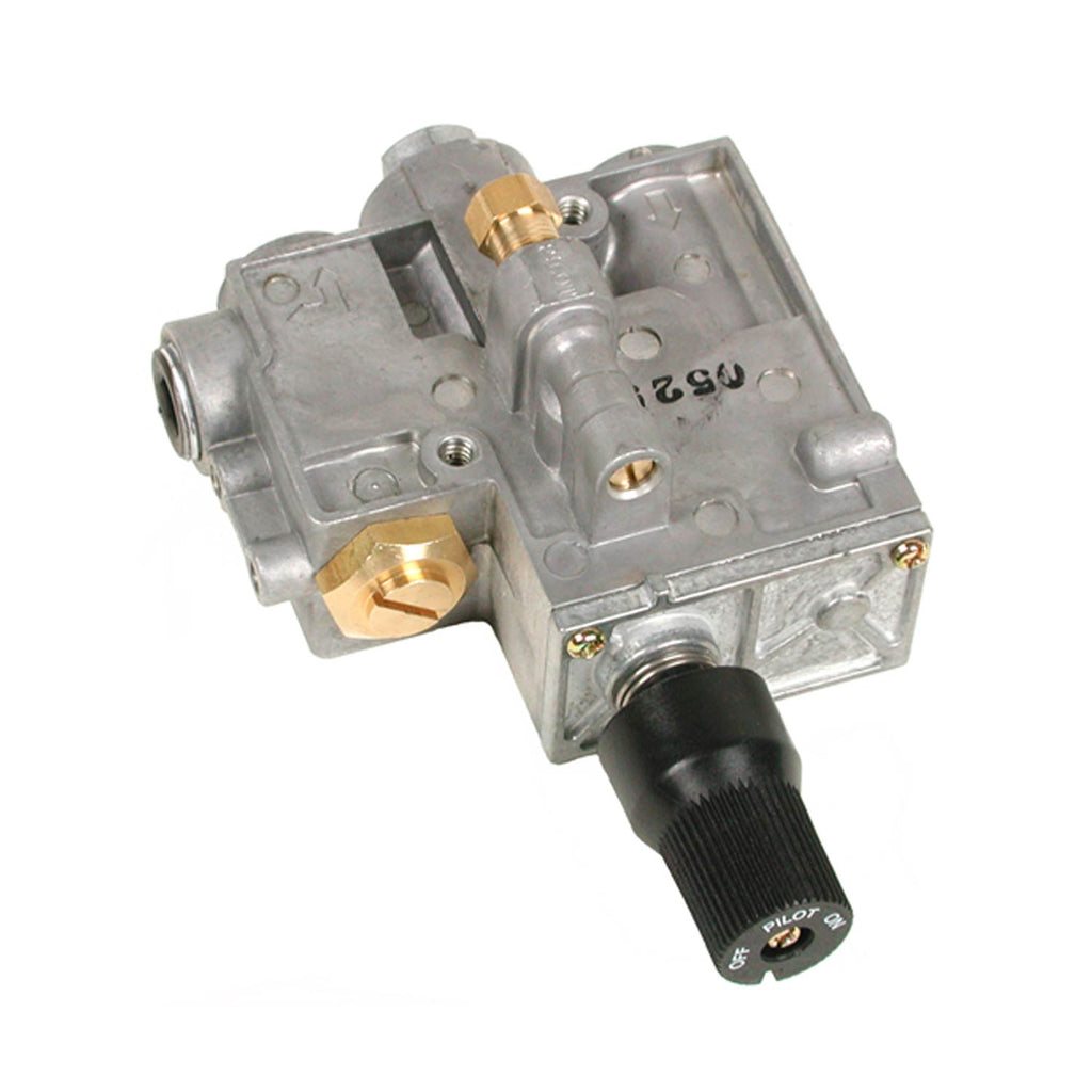 Metal safety pilot valve assembly with black electrical connector