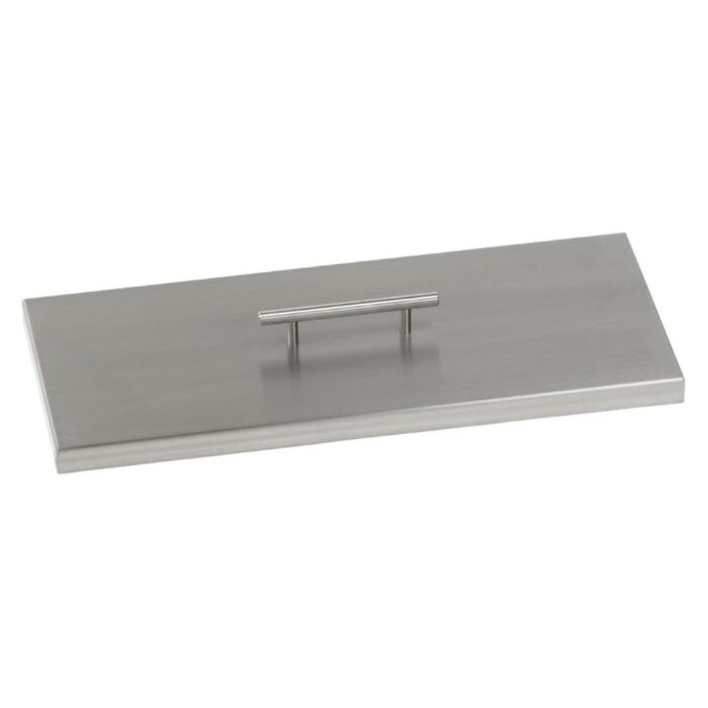 American Fire Products Rectangular Stainless Steel Drop-In Pan Fire Pit Kit with Electronic Ignition
