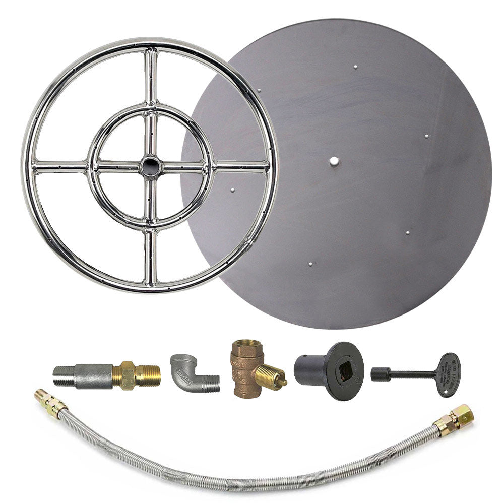 Spotix Round AFG Match Lit Fire Pit Burner Kits