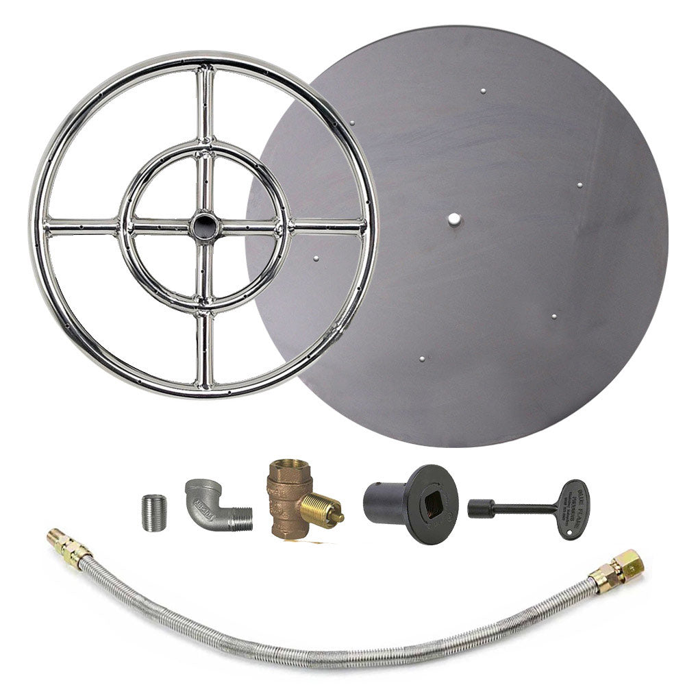 Spotix Round AFG Match Lit Fire Pit Burner Kits