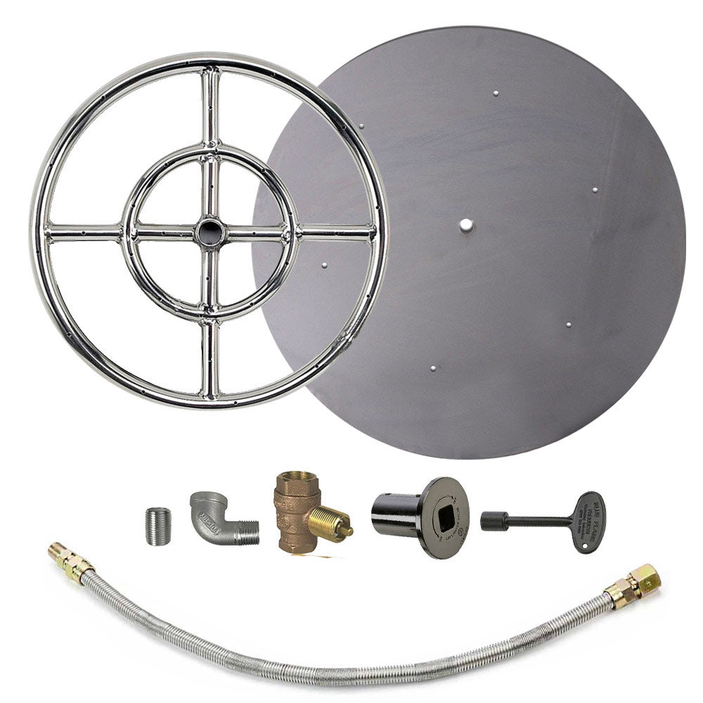 Spotix Round AFG Match Lit Fire Pit Burner Kits