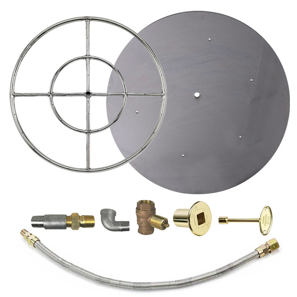 Spotix Round AFG Match Lit Fire Pit Burner Kits