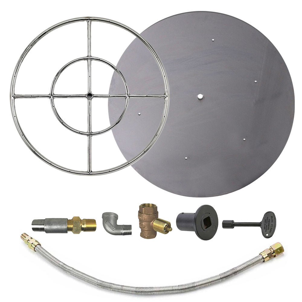 Spotix Round AFG Match Lit Fire Pit Burner Kits