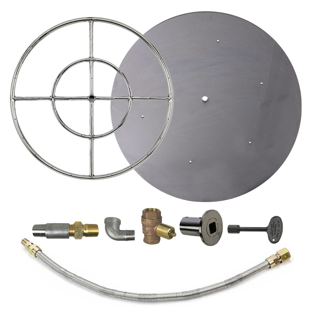 Spotix Round AFG Match Lit Fire Pit Burner Kits