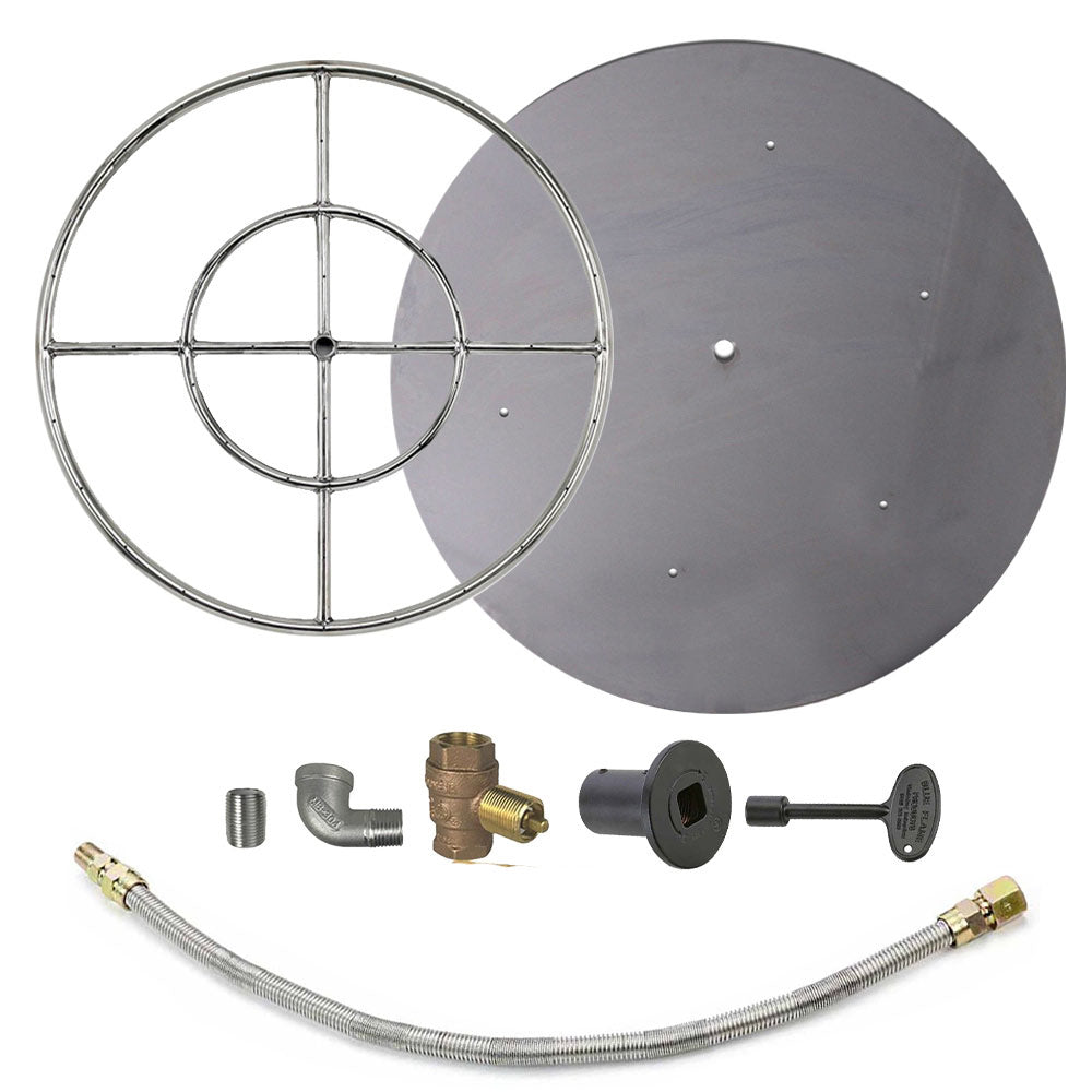 Spotix Round AFG Match Lit Fire Pit Burner Kits