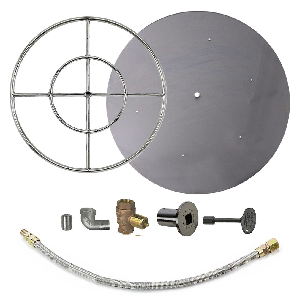 Spotix Round AFG Match Lit Fire Pit Burner Kits