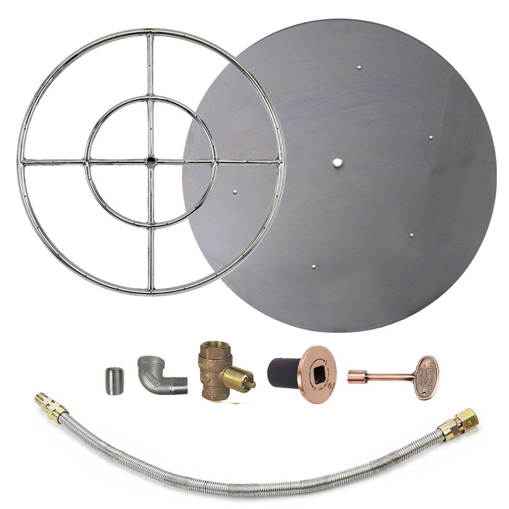 Spotix Round AFG Match Lit Fire Pit Burner Kits