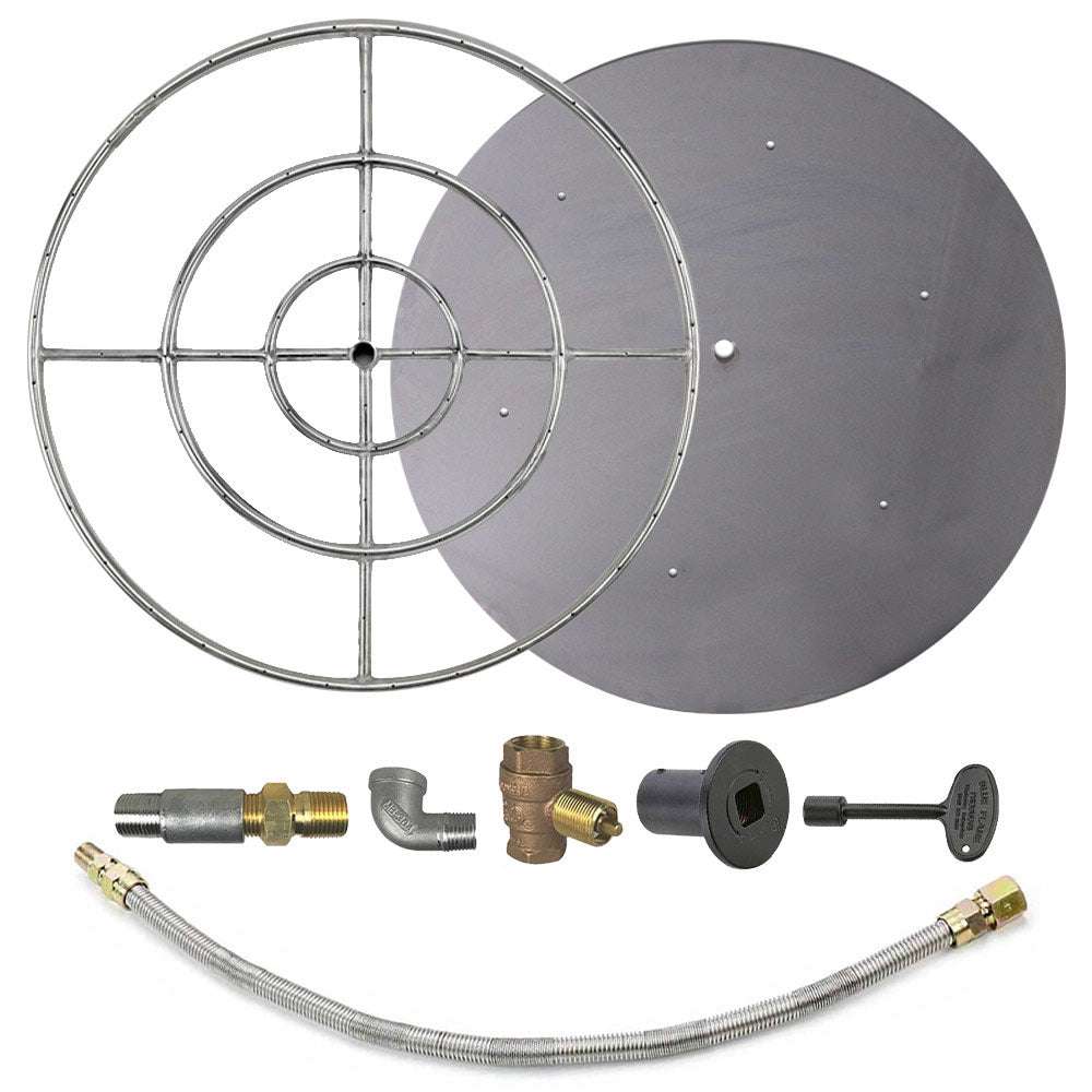 Spotix Round AFG Match Lit Fire Pit Burner Kits