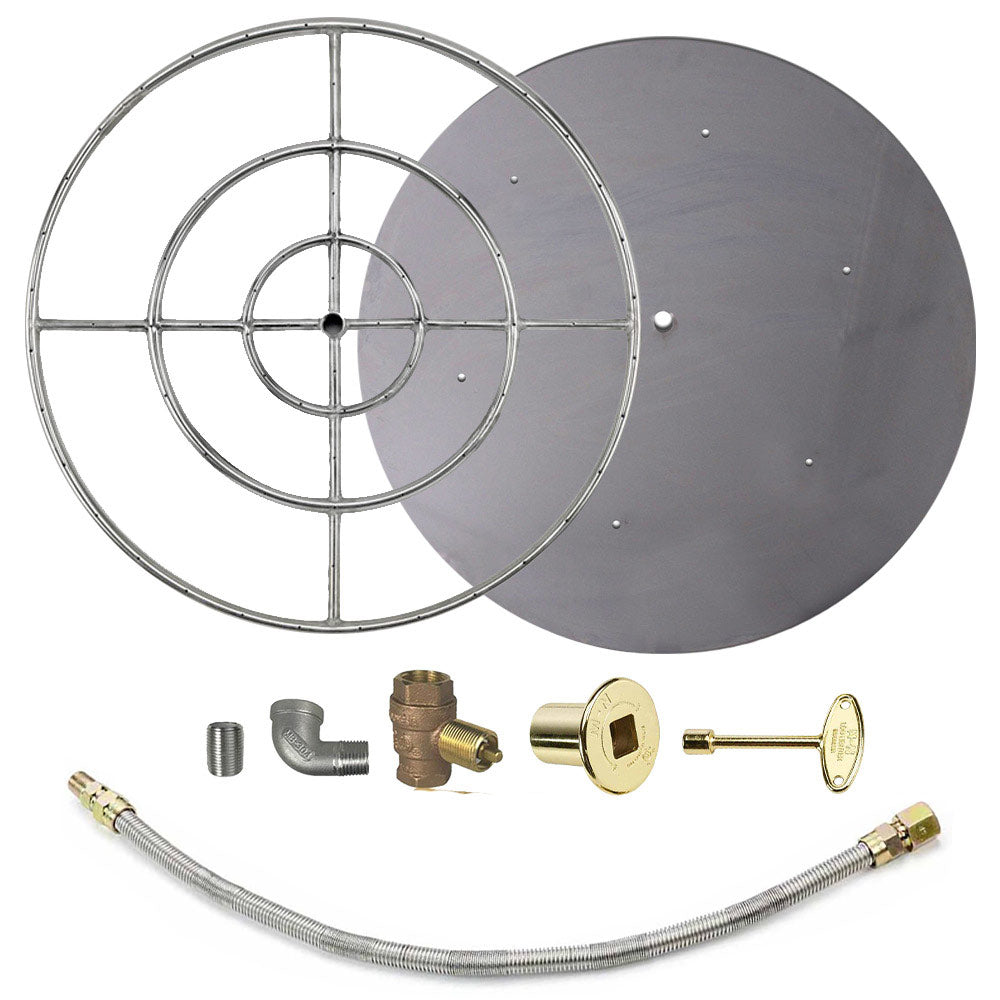 Spotix Round AFG Match Lit Fire Pit Burner Kits