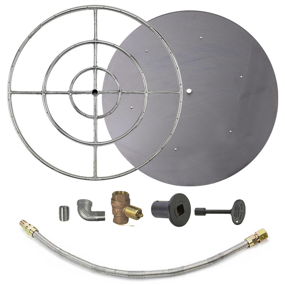 Spotix Round AFG Match Lit Fire Pit Burner Kits