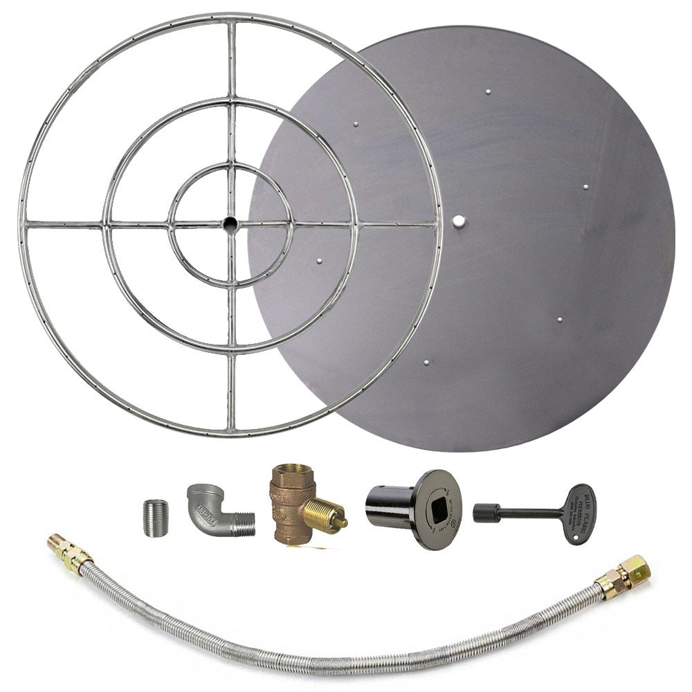 Spotix Round AFG Match Lit Fire Pit Burner Kits