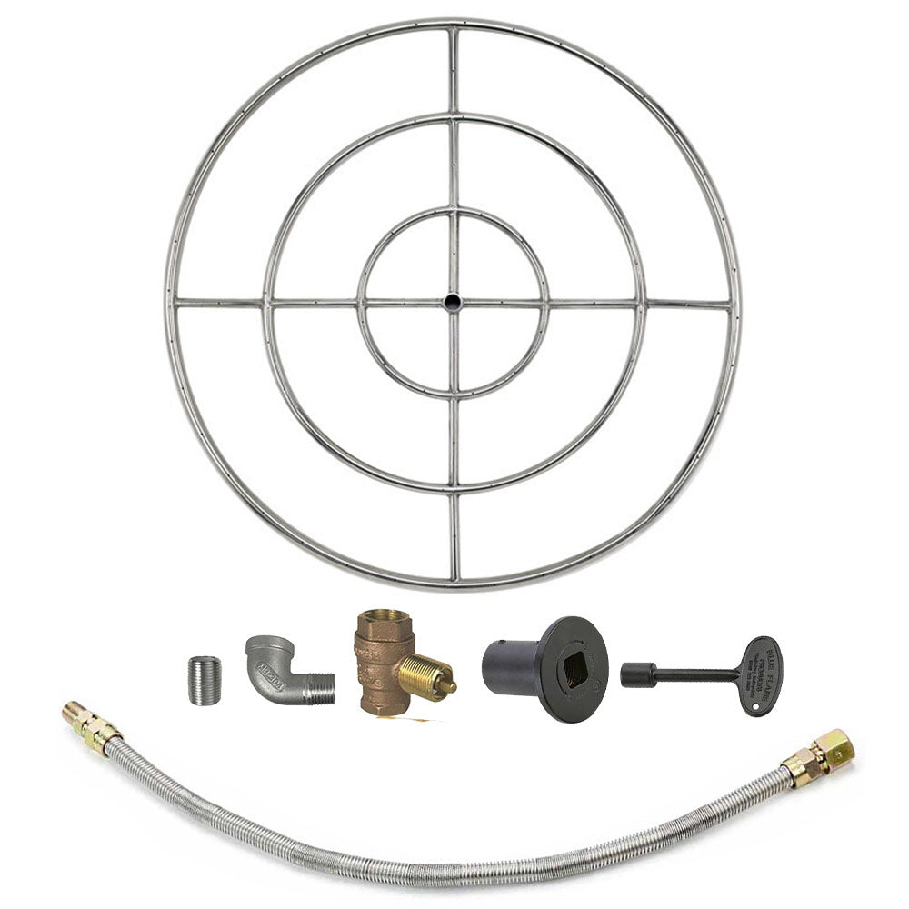 Spotix Round AFG Match Lit Fire Pit Burner Kits