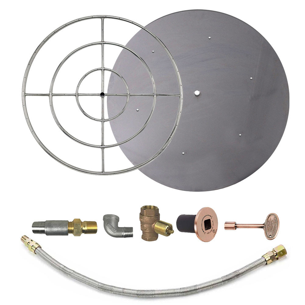 Spotix Round AFG Match Lit Fire Pit Burner Kits