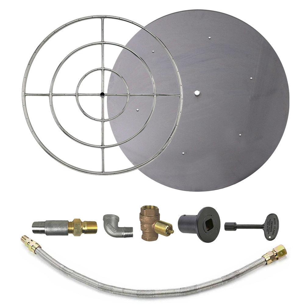Spotix Round AFG Match Lit Fire Pit Burner Kits