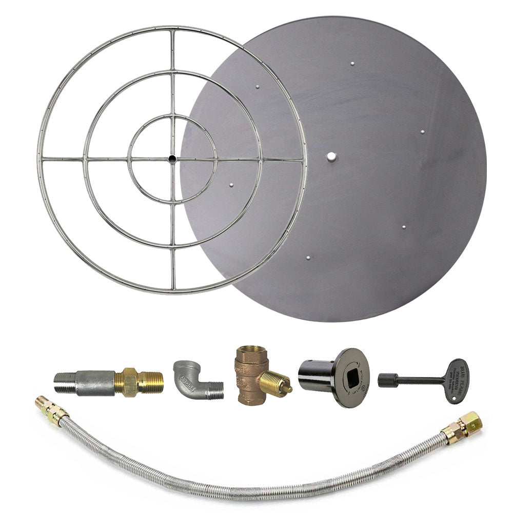Spotix Round AFG Match Lit Fire Pit Burner Kits