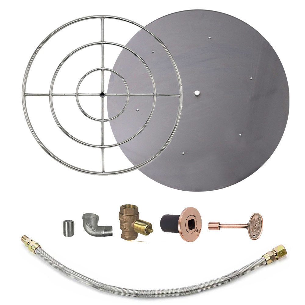Spotix Round AFG Match Lit Fire Pit Burner Kits