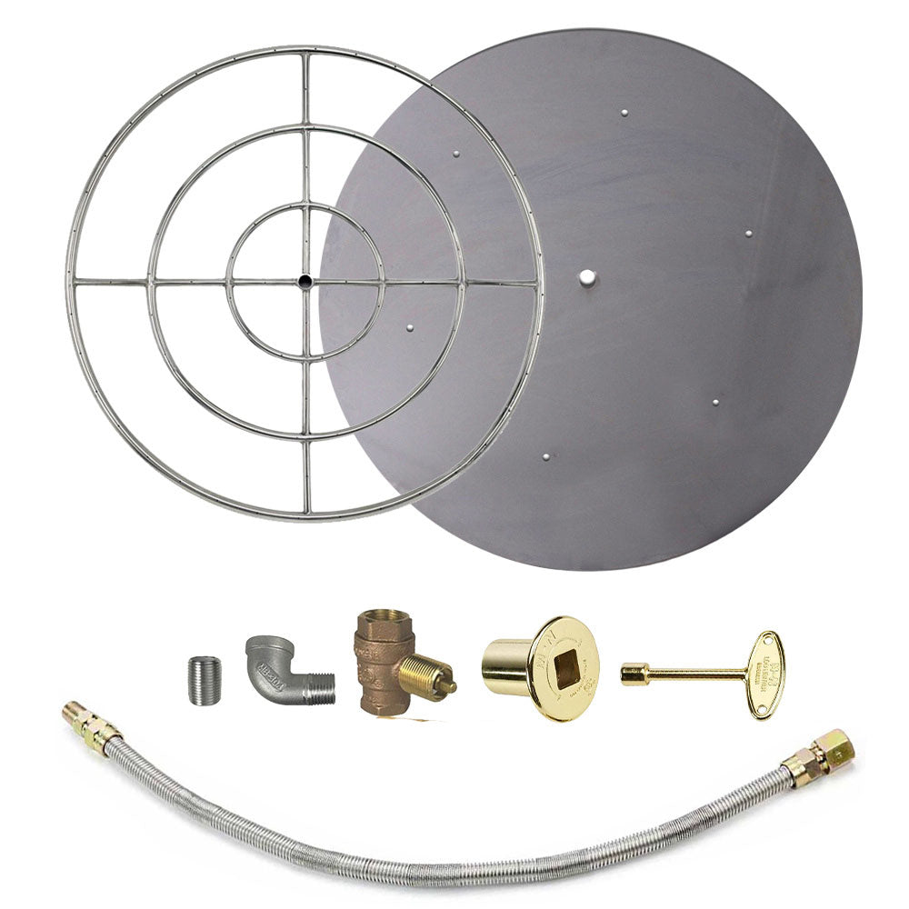 Spotix Round AFG Match Lit Fire Pit Burner Kits
