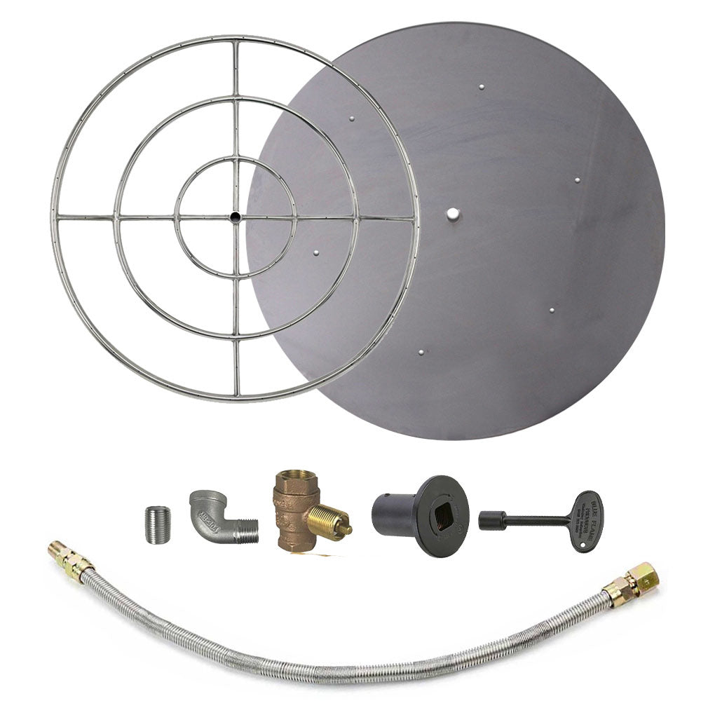 Spotix Round AFG Match Lit Fire Pit Burner Kits