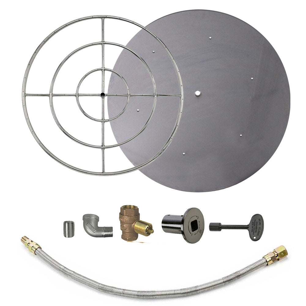 Spotix Round AFG Match Lit Fire Pit Burner Kits