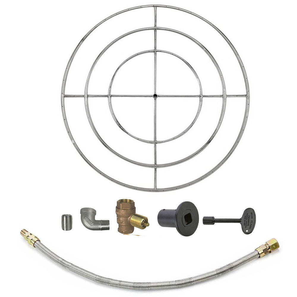 Spotix Round AFG Match Lit Fire Pit Burner Kits