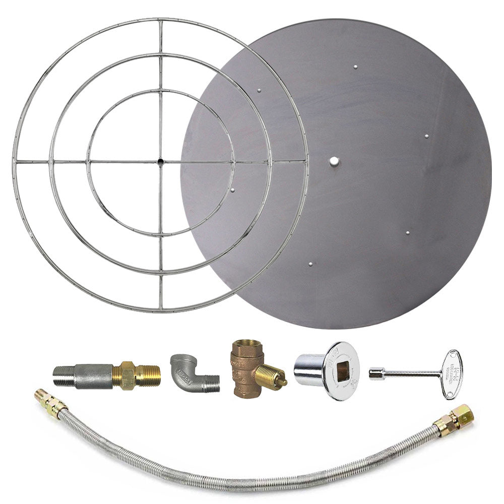 Spotix Round AFG Match Lit Fire Pit Burner Kits
