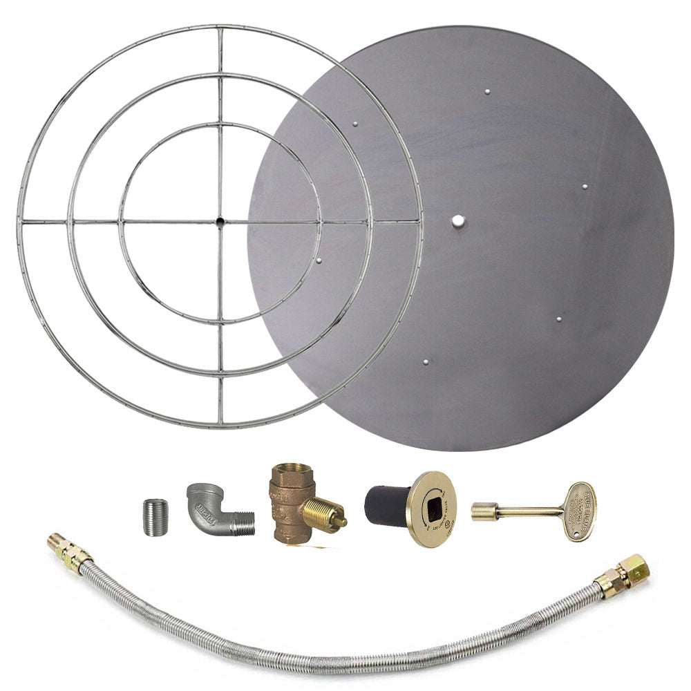 Spotix Round AFG Match Lit Fire Pit Burner Kits