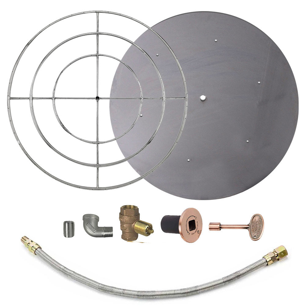 Spotix Round AFG Match Lit Fire Pit Burner Kits