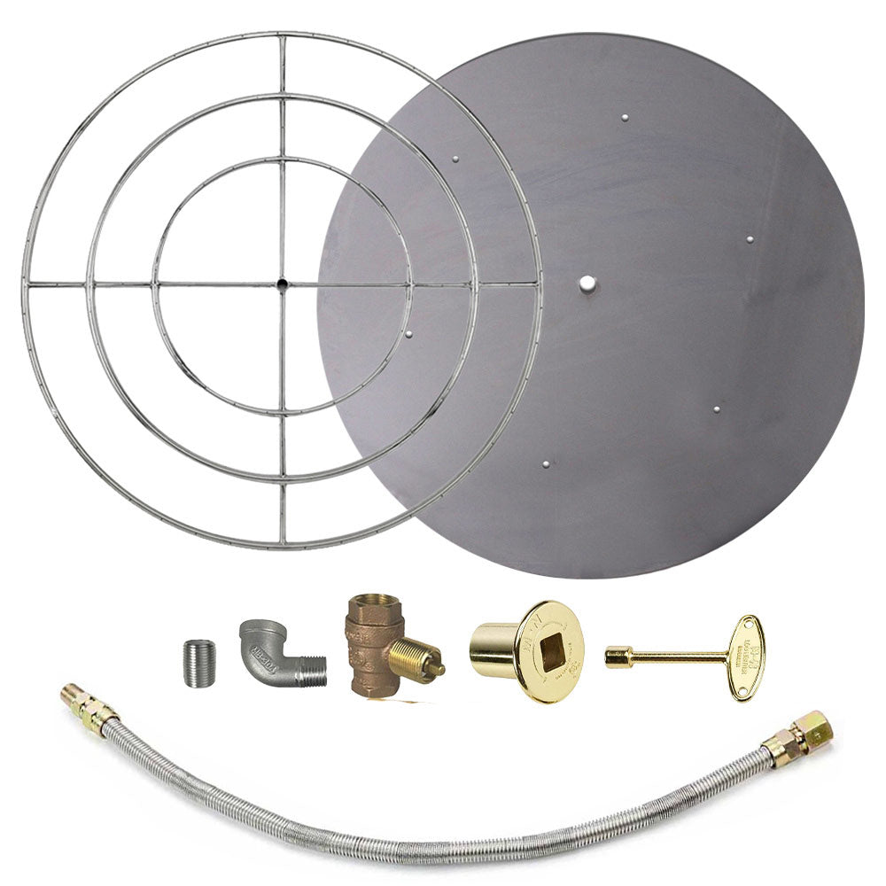 Spotix Round AFG Match Lit Fire Pit Burner Kits