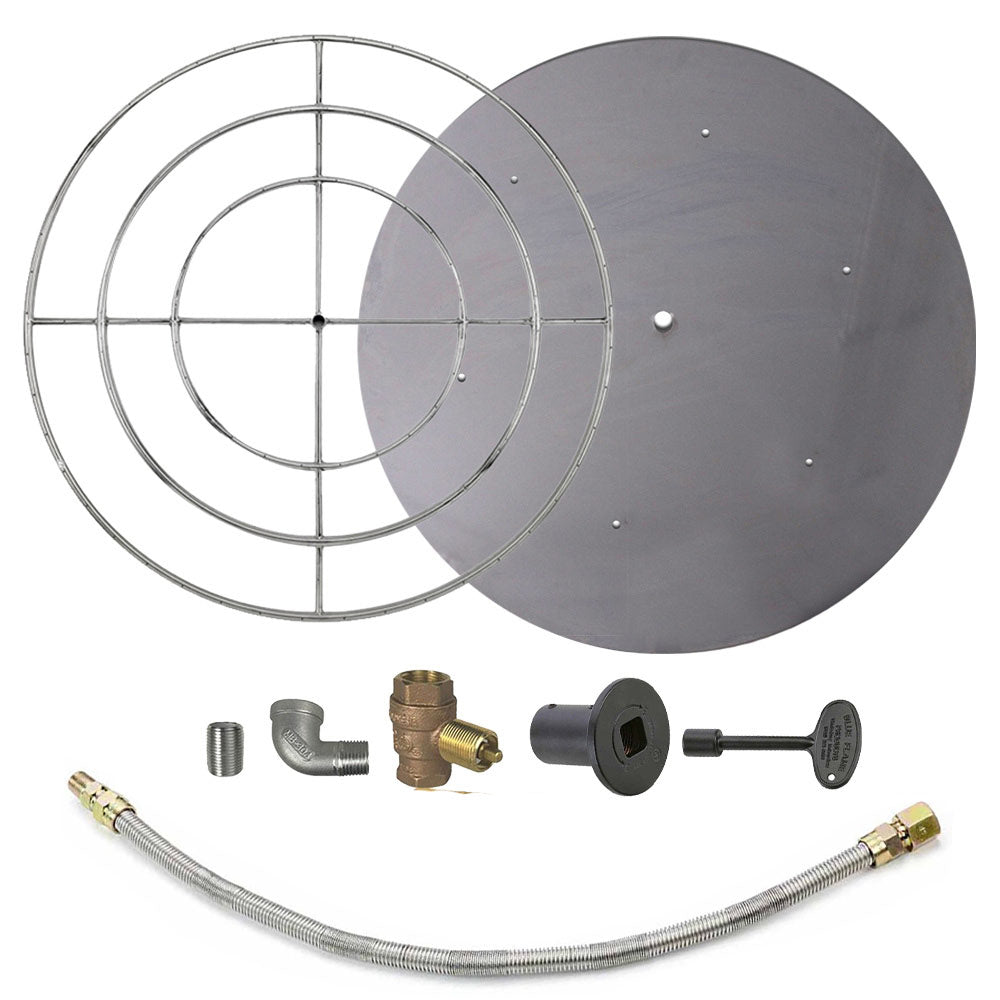 Spotix Round AFG Match Lit Fire Pit Burner Kits