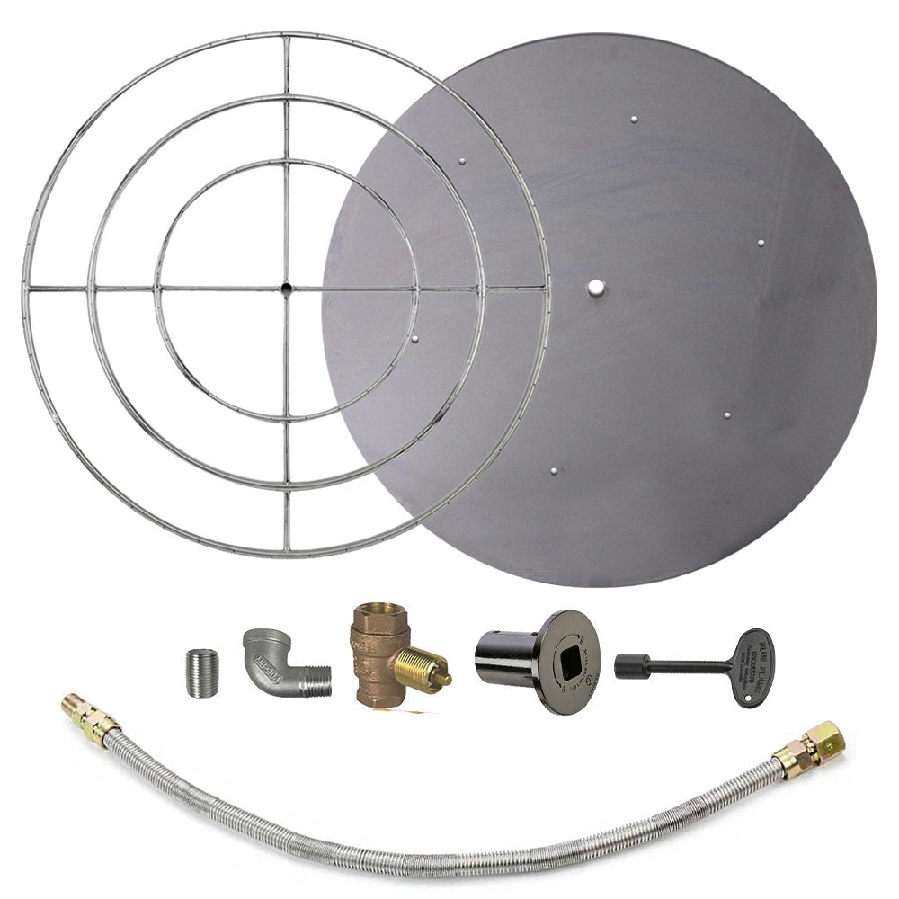 Spotix Round AFG Match Lit Fire Pit Burner Kits