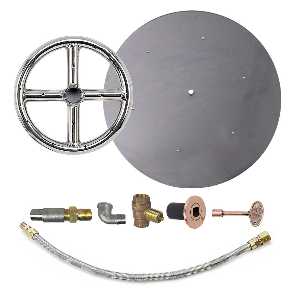 Spotix Round AFG Match Lit Fire Pit Burner Kits