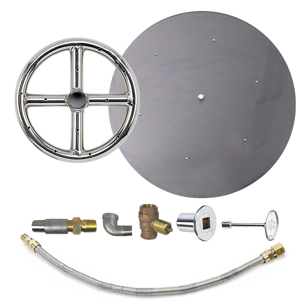 Spotix Round AFG Match Lit Fire Pit Burner Kits