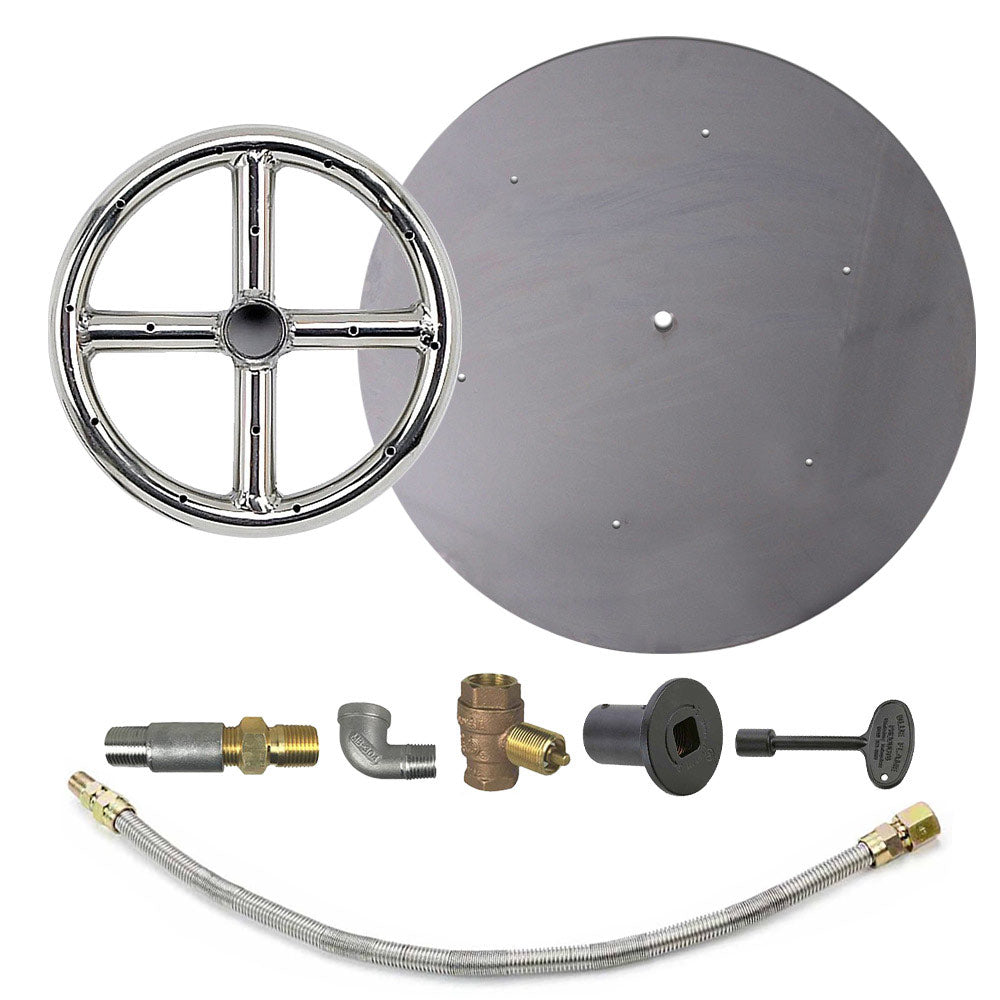Spotix Round AFG Match Lit Fire Pit Burner Kits