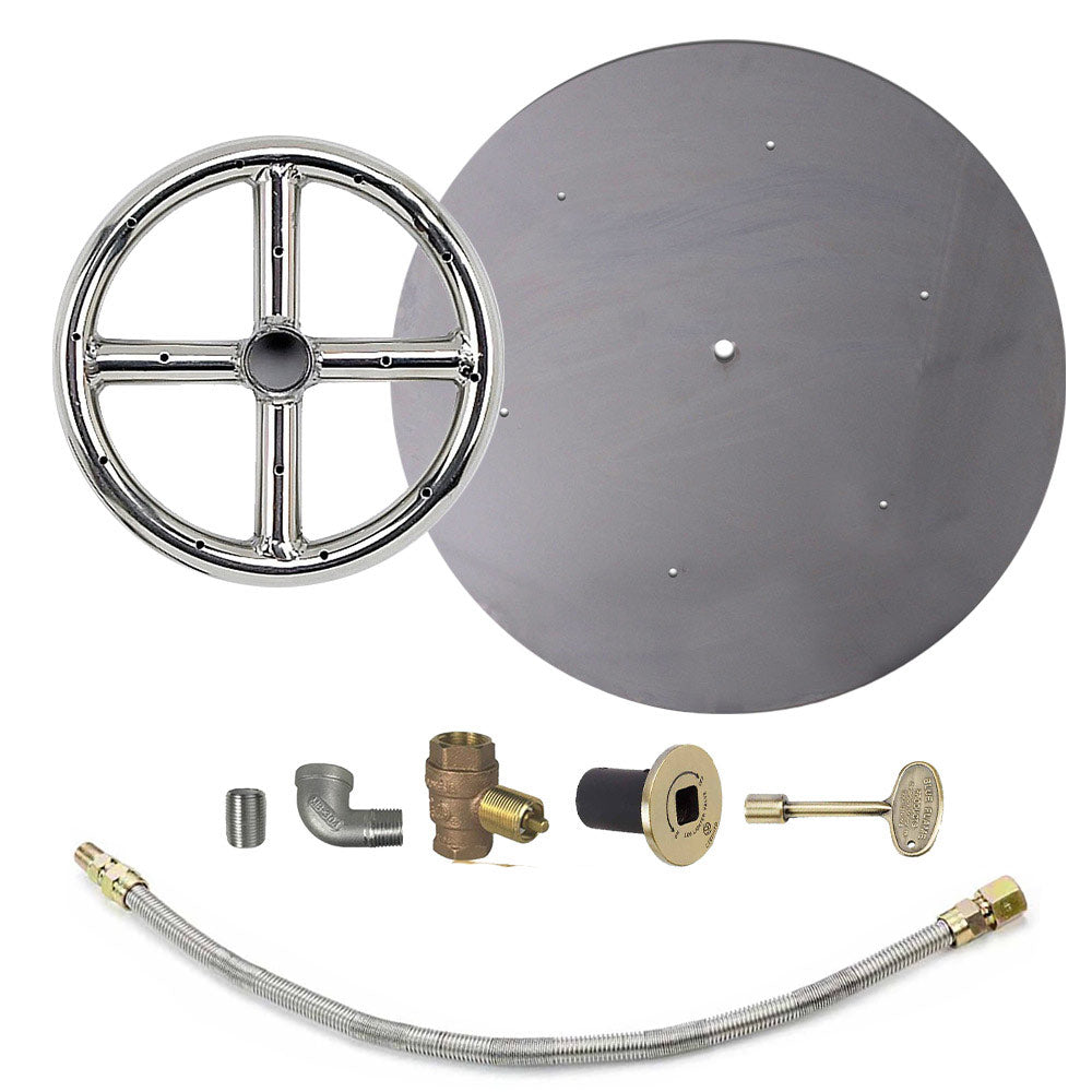 Spotix Round AFG Match Lit Fire Pit Burner Kits