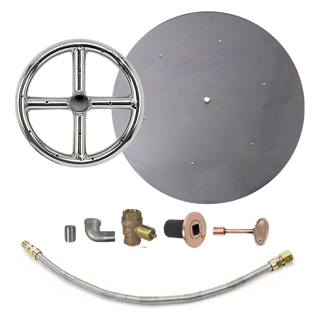 Spotix Round AFG Match Lit Fire Pit Burner Kits