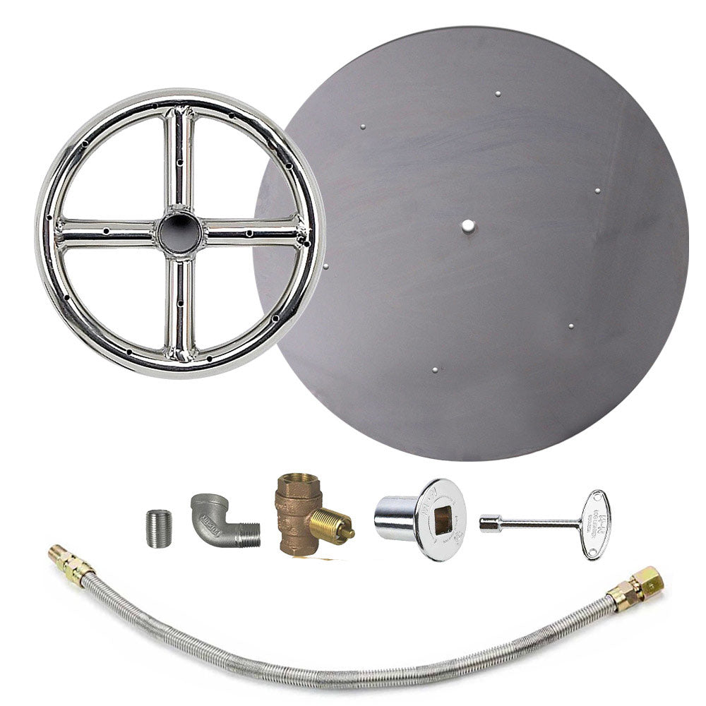 Spotix Round AFG Match Lit Fire Pit Burner Kits