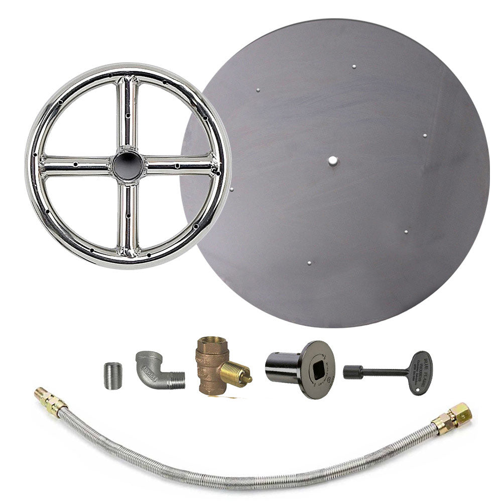 Spotix Round AFG Match Lit Fire Pit Burner Kits