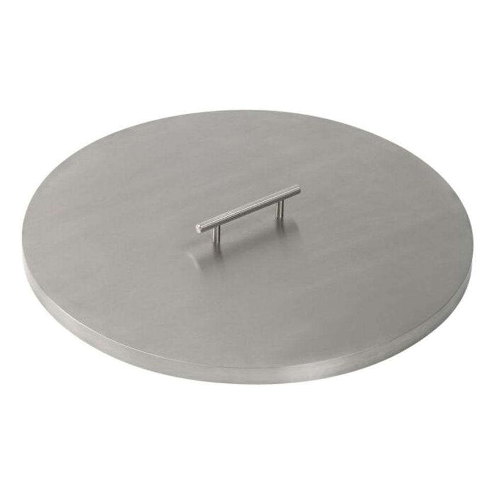 American Fire Products Round Stainless Steel Drop-In Pan Fire Pit Kit with Burner and Spark Ignition